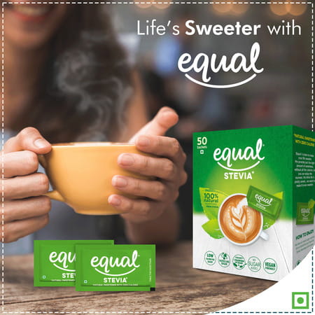 Equal Stevia 100% Natural Sweetness From Stevia 75g (50 Sachets Box)