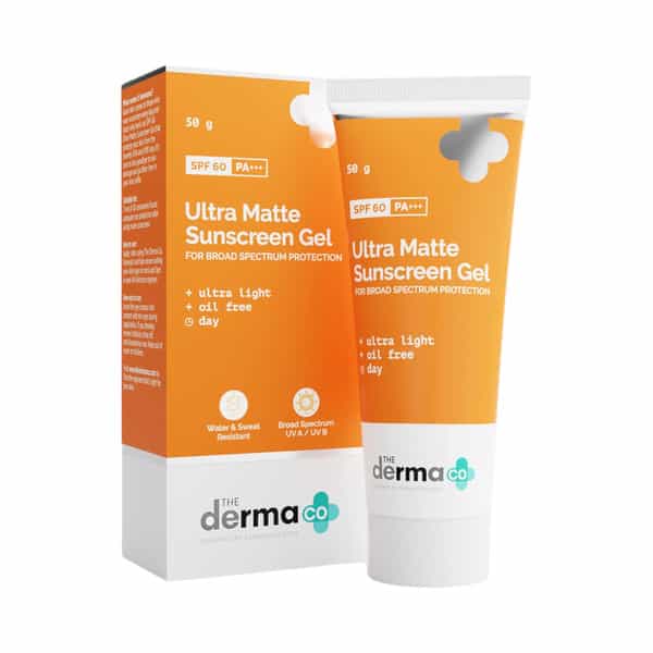 The Derma Co Ultra Matte Spf 60 Pa+++ Tube Of 50Gm Sunscreen Gel