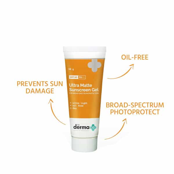 The Derma Co Ultra Matte Spf 60 Pa+++ Tube Of 50Gm Sunscreen Gel