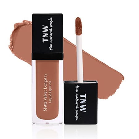 Tnw -The Natural Wash Matte Velvet Longstay Liquid Lipstick With Macadamia Oil Argan Oil