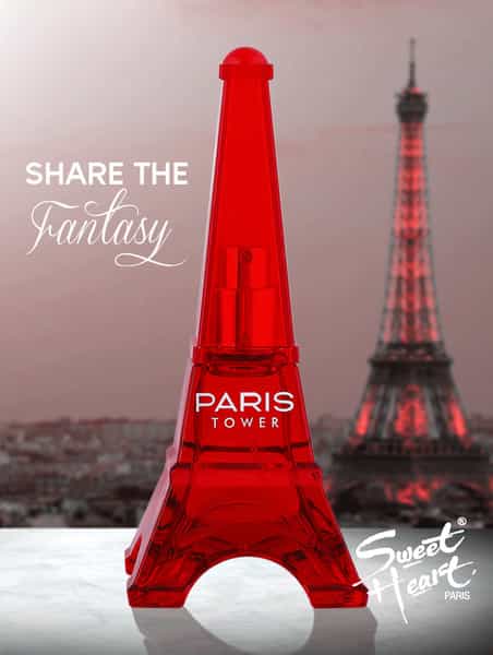 Sweet Heart Red Paris Tower Long Lasting Eau De Perfume 40Ml