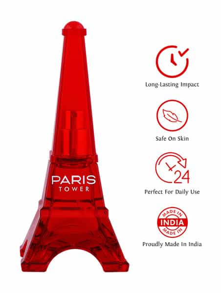 Sweet Heart Red Paris Tower Long Lasting Eau De Perfume 40Ml