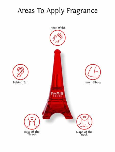 Sweet Heart Red Paris Tower Long Lasting Eau De Perfume 40Ml