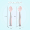 R For Rabbit Safe Feed Flexi Spoon Set Pink Grey