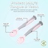 R For Rabbit Safe Feed Flexi Spoon Set Pink Grey