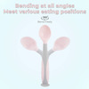 R For Rabbit Safe Feed Flexi Spoon Set Pink Grey
