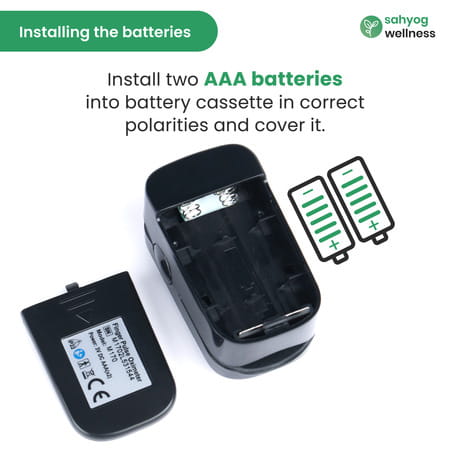 Sahyog Wellness Fingertip Advanced Oled Pulse Oximeter Measures Oxygen Saturation/Spo2/Pi/Rr