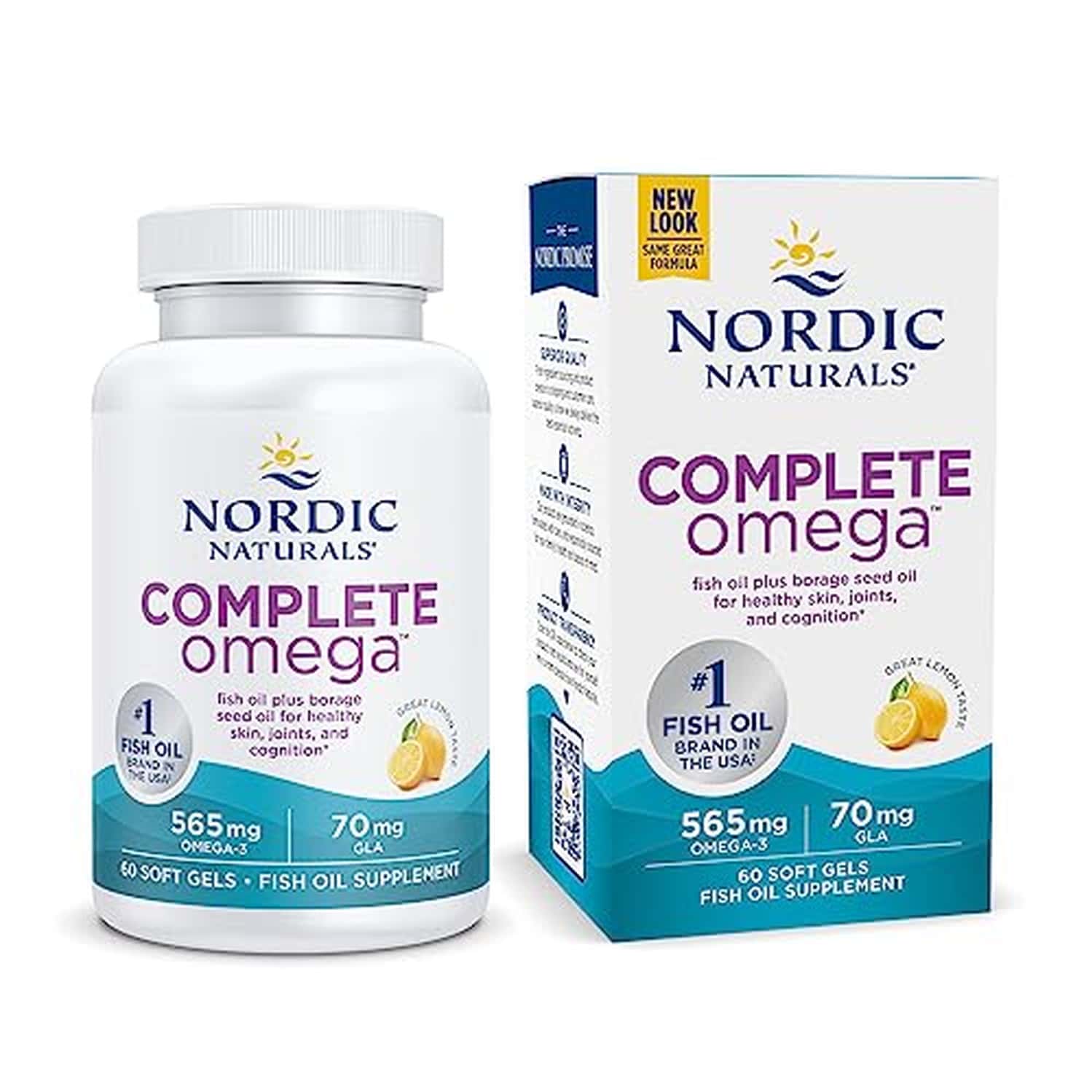 Nordic Naturals Complete Omega 3 Fish Oil 565 Mg Omega 3 Fish Oil Epa & Dha Lemon 60 Softgel