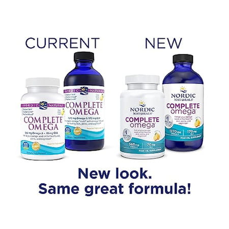 Nordic Naturals Complete Omega 3 Fish Oil 565 Mg Omega 3 Fish Oil Epa & Dha Lemon 60 Softgel