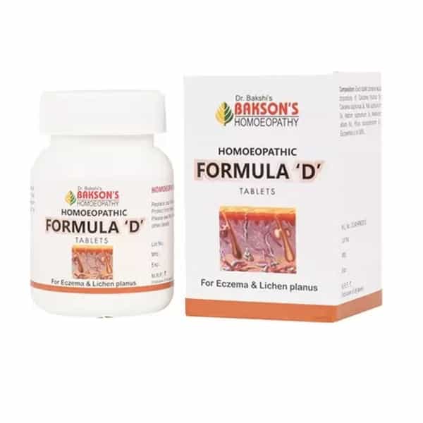 Dr Bakshi's Bakson Homoeopathy Pilgo Tablet + Free Homeopathy Formula -D