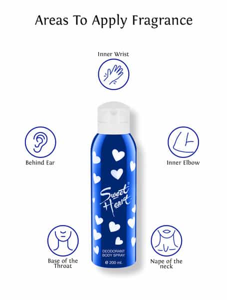 Sweet Heart Blue Deodorant Perfumed Bodyspray 200Ml