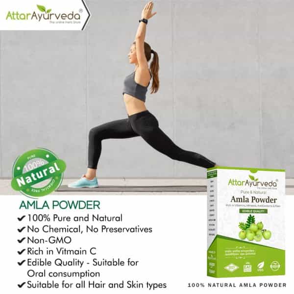 Attar Ayurveda Pure Amla Powder For Hair Growth (250 Grams)