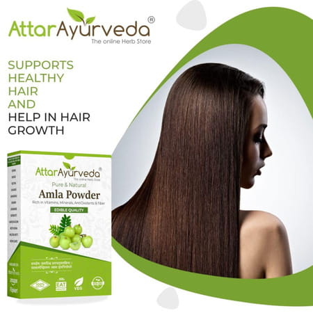 Attar Ayurveda Pure Amla Powder For Hair Growth (250 Grams)