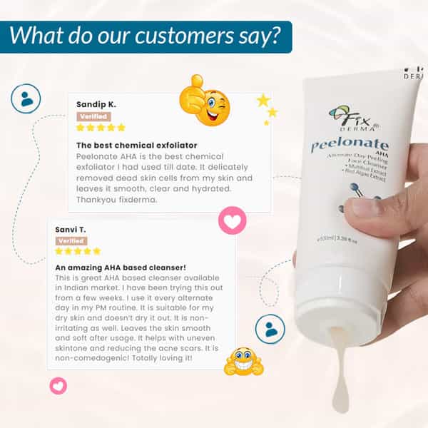 Fixderma Peelonate Aha Face Cleanser Face Exfoliator -100Ml
