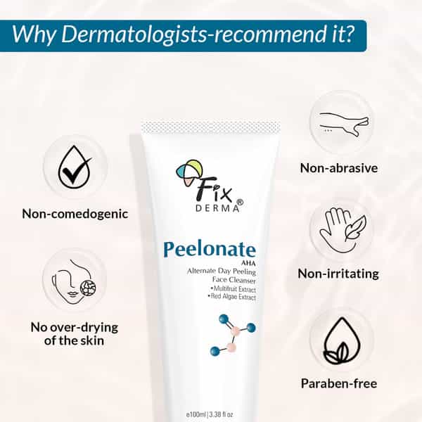 Fixderma Peelonate Aha Face Cleanser Face Exfoliator -100Ml