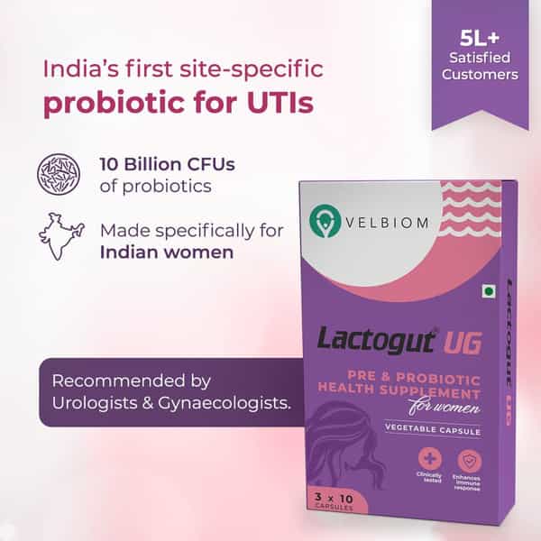 Lactogut Ug Probiotics For Utis 30 No's