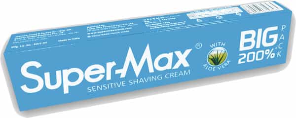 Supermax Sensitive Shaving Cream 125 Gms 2X Pack
