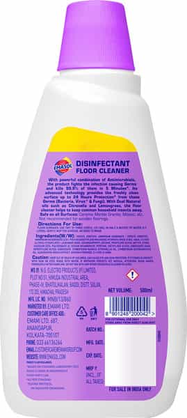 Emami Emasol Disinfectant Floor Cleaner Lavender - 500 Ml