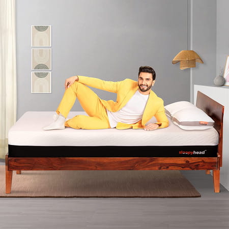 Sleepyhead Sense - 3 Zoned Bodyiq Orthopedic Memory Foam Mattress | 72x48x8 Inches (Double Size)