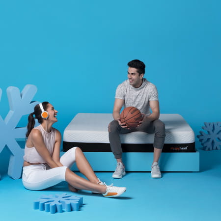 Sleepyhead Sense - 3 Zoned Bodyiq Orthopedic Memory Foam Mattress | 72x48x8 Inches (Double Size)