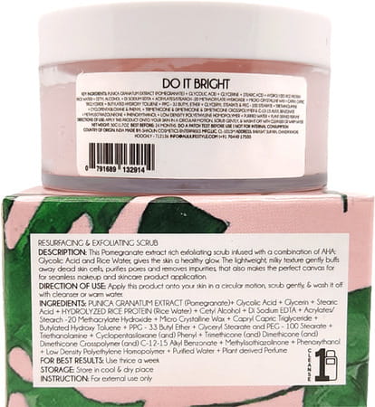 Auli Do It Bright Aha 5% Glycolic Acid And Rice Water Deep Purifying Oil Removing Face Scrub - 50gm