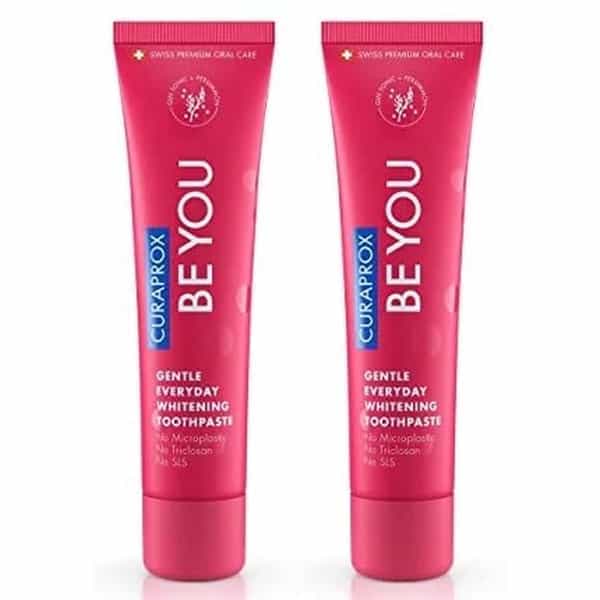 Curaprox Gentle Everyday Whitening Toothpaste (Persimmon) 60Ml X Pack Of 2 Toothpaste