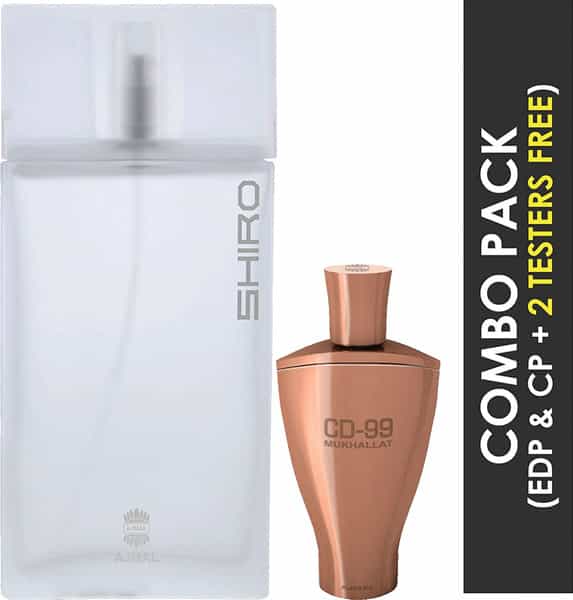 Ajmal Shiro Edp 90Ml Perfume For Men And Cd 99 Mukhallat Cp Attar 14Ml For Unisex