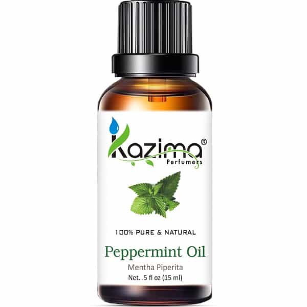 Kazima Peppermint Essential Oil (15Ml) Pure Natural For Skin Care & Hair Treatment Hair Oil (15 Ml)