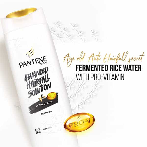 Pantene Advanced Hair Fall Solution Long Black Shampoo - 180Ml
