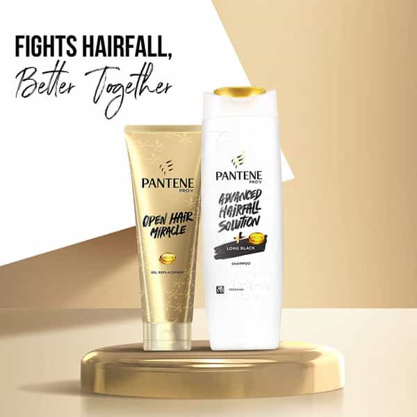 Pantene Advanced Hair Fall Solution Long Black Shampoo - 180Ml