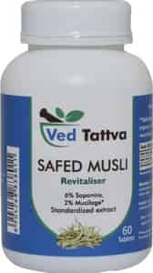 Ved Tattva Musli Tablets Safed Musli 60 Tablets/natural & Pure Musali Powder (pack Of 2)