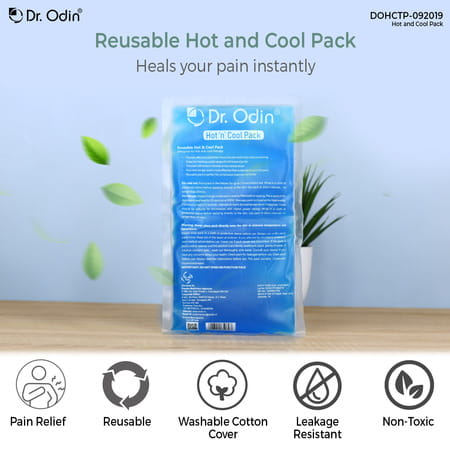 Dr. Odin Reusable Hot And Cool Pack Transparent Gel Pack For Pain Relief