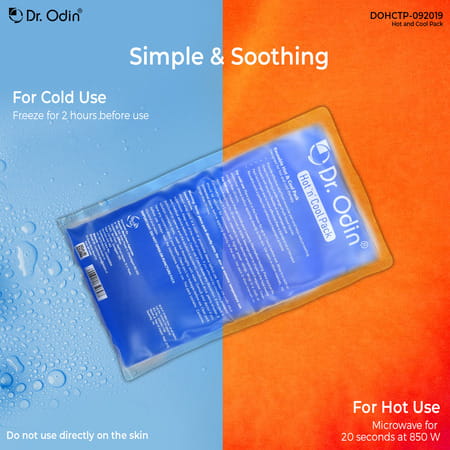 Dr. Odin Reusable Hot And Cool Pack Transparent Gel Pack For Pain Relief
