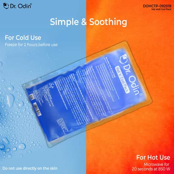Dr. Odin Reusable Hot And Cool Pack Transparent Gel Pack For Pain Relief