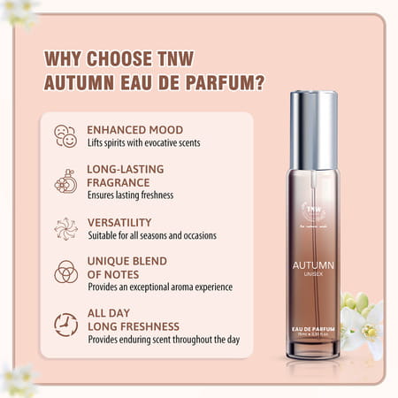 Tnw The Natural Wash Autumn Eau De Parfum | Floral Zesty Long Lasting Fragrance 15 Ml