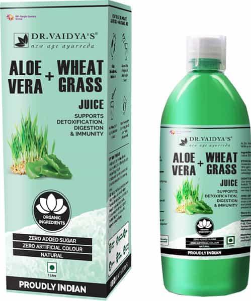 Dr. Vaidya's Aloevera And Wheatgrass Juice - 1 Litre