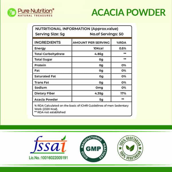 Pure Nutrition Acacia 250Gm