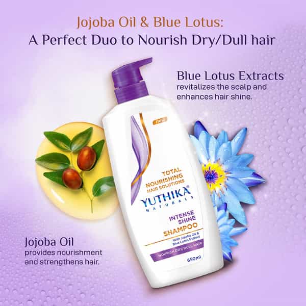 Yuthika Naturals Total Nourishing Hair Solutions Shampoo Intense Shine 650Ml