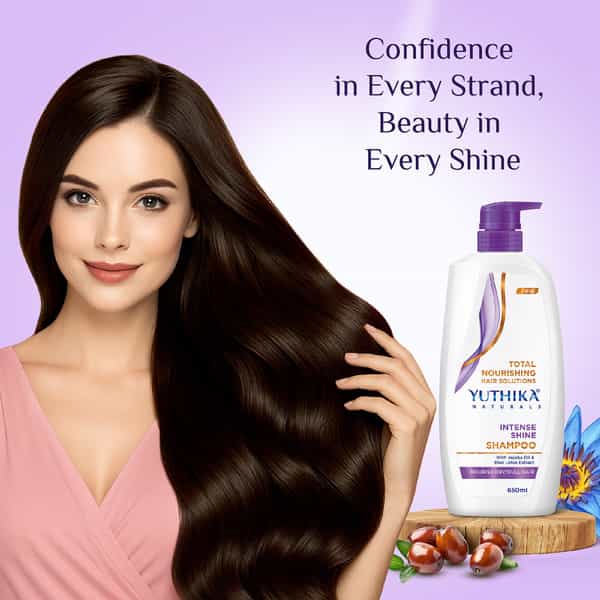 Yuthika Naturals Total Nourishing Hair Solutions Shampoo Intense Shine 650Ml