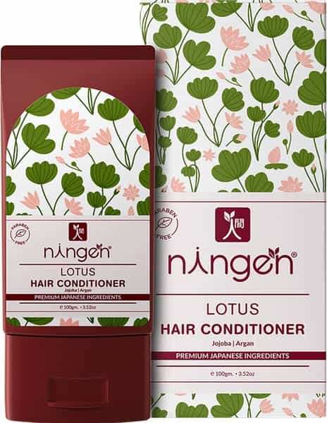 Ningen Lotus Hair Conditioner Enriched With Jojoba And Argan Extracts - 100G