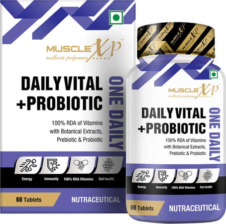 Musclexp Daily Vital + Probiotic One Daily 60 Tablets (Pack Of 3)