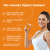 Nutriburst Triple Immunity Gummies With Vitamin C | Amla & Zinc (30 Gummies)(Orange Flavour)