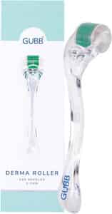 Gubb Derma Roller 0.5mm For Hair Regrowth Face Acne Scars & Skin Aging 540 Micro Needles - Green