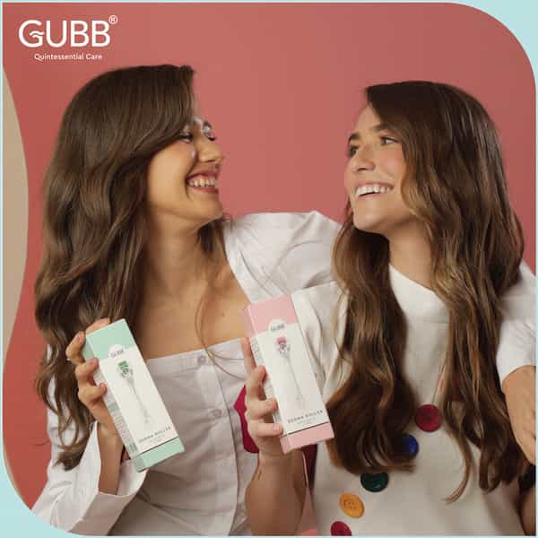 Gubb Derma Roller 0.5Mm For Hair Regrowth Face Acne Scars & Skin Aging 540 Micro Needles - Green