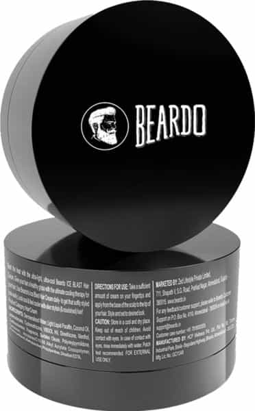 Beardo Ice Blast Hair Cream 75G | For Daily Soft Styling And Gloss