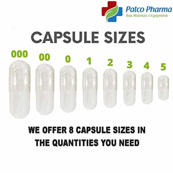 Patco Pharma- Size 00 Transparent Empty Vegetarian Pill Capsule|Diy Powder Filling (5000 Pcs)