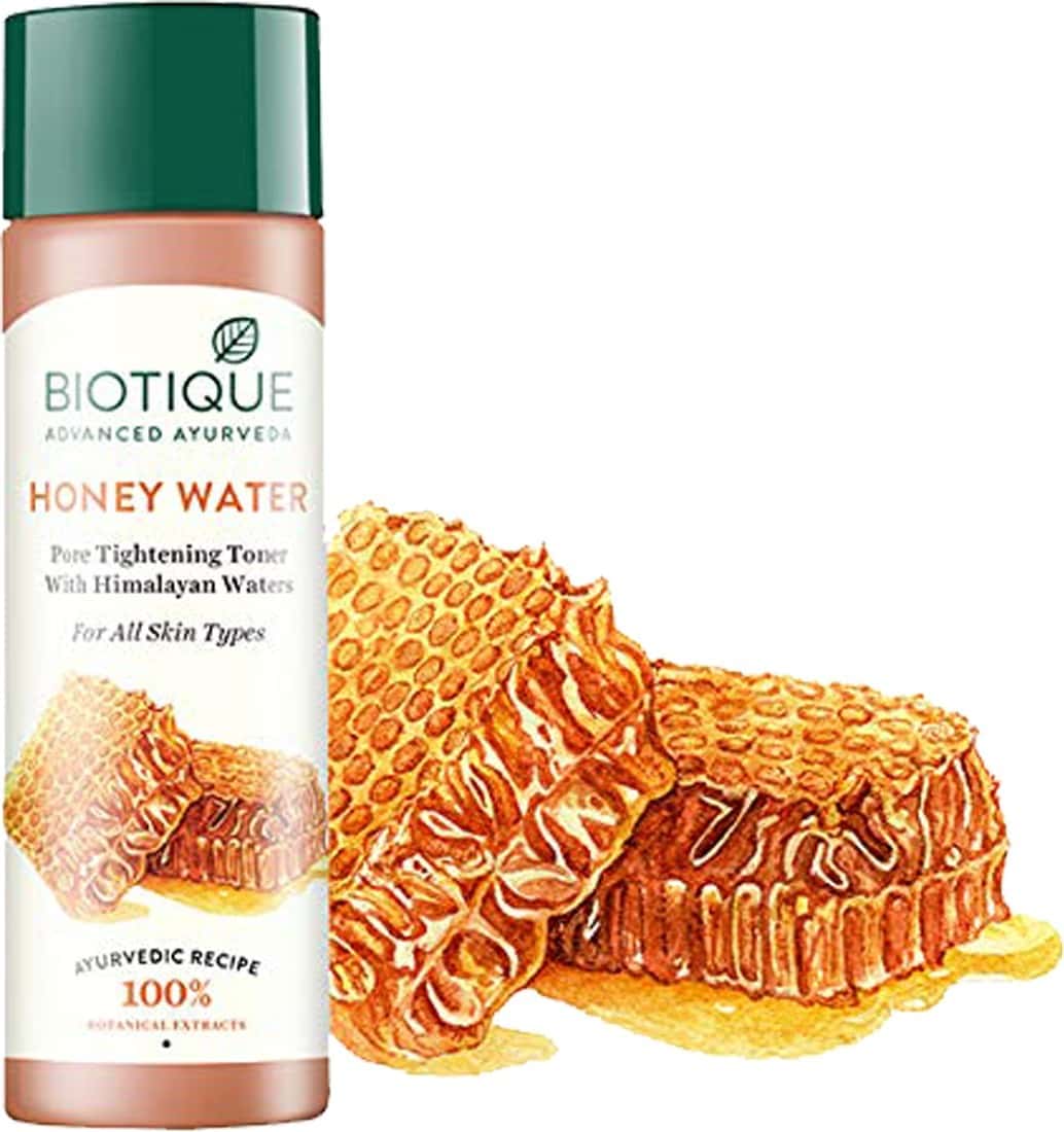 Biotique Honey Water Pore Tightening Toner For All Skin Types Cream 120 Ml
