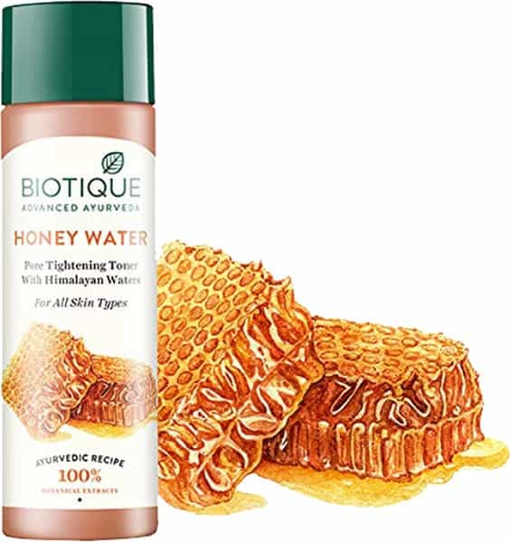 Biotique Honey Water Pore Tightening Toner For All Skin Types Cream 120 Ml