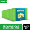 Medimade Ginger & Tea Tree Premium Soap - 100 Gm X 5 ( Pack Of 5 )