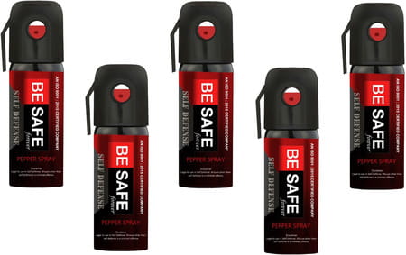 Besafe Forever Max Protection Self Defense Pepper Spray Pack Of 5